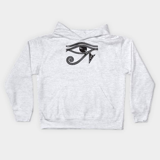 Eye Of Horus Kids Hoodie by ThoughtAndMemory